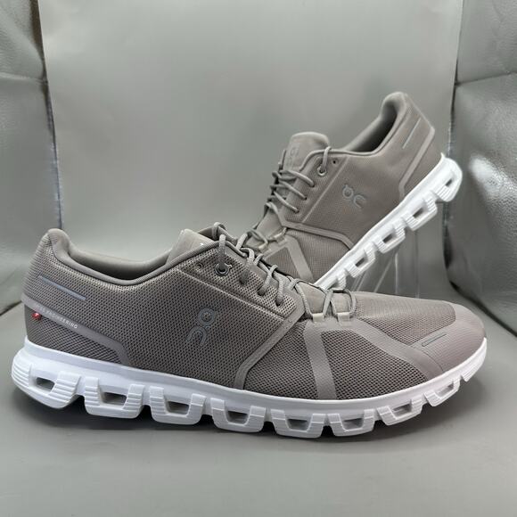 On Cloud 6 Running Shoes Mens Size 15 Fog Gray White CloudTec Comfort Sneakers - Picture 1 of 10